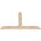 Ekena Millwork Portland Smooth Timber Gable Bracket, Douglas Fir, 60"W x 38"H x 1 1/2"D x 5 1/2"F, 15/12 Pitch GBW060X38X0206POR00SDF - alternate 3